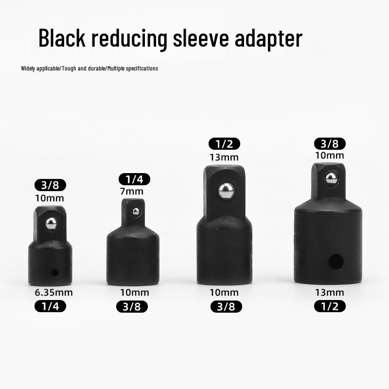 Набор из 3 штук электрических переходников для торцевых головок с шестигранным хвостовиком и стальным шариковым фиксатором