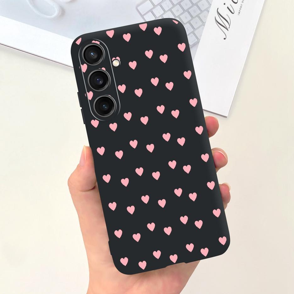 Чехол для Samsung Galaxy A55 Красивый мультяшный дизайн Девочки Подсолнух Мягкий ТПУ Чехол для телефона Для Samsung A15 A25 A35 A55 5G Fundas Coque