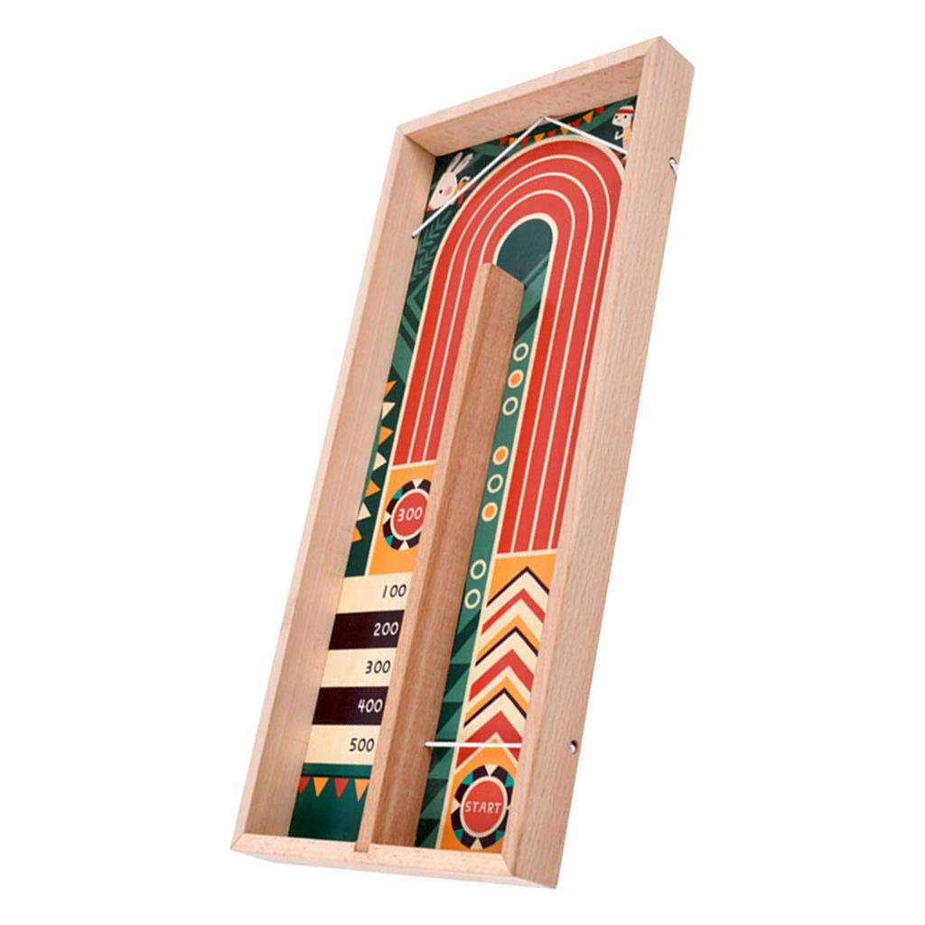 Kids Wooden Table Hockey Game Interactive Educational Endless Fun Fast Sling Desktop Game