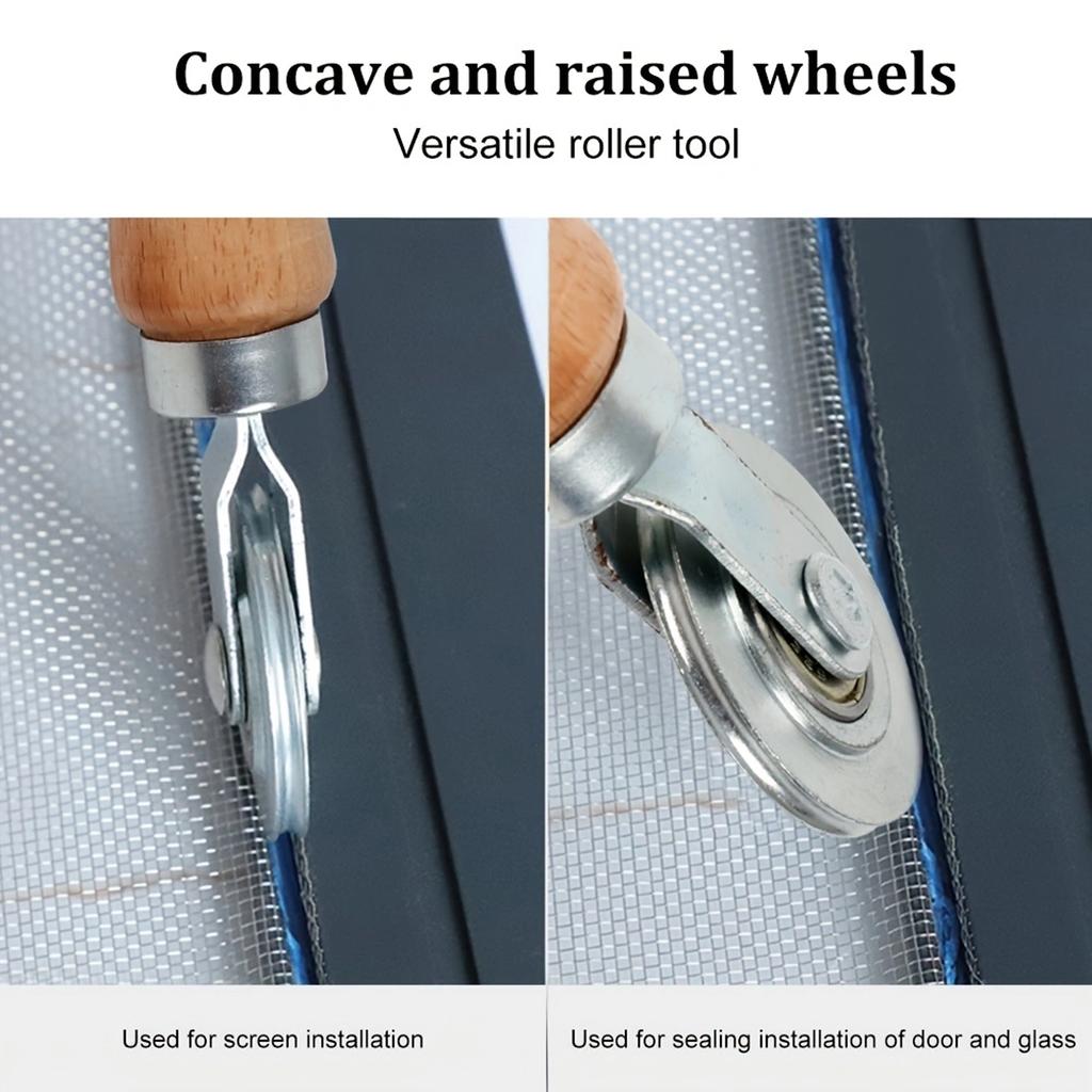 1 шт. ролик для оконного экрана, ролик с деревянной ручкой для экрана, инструменты для прокатки оконных экранов, инструменты для оконных шлицев