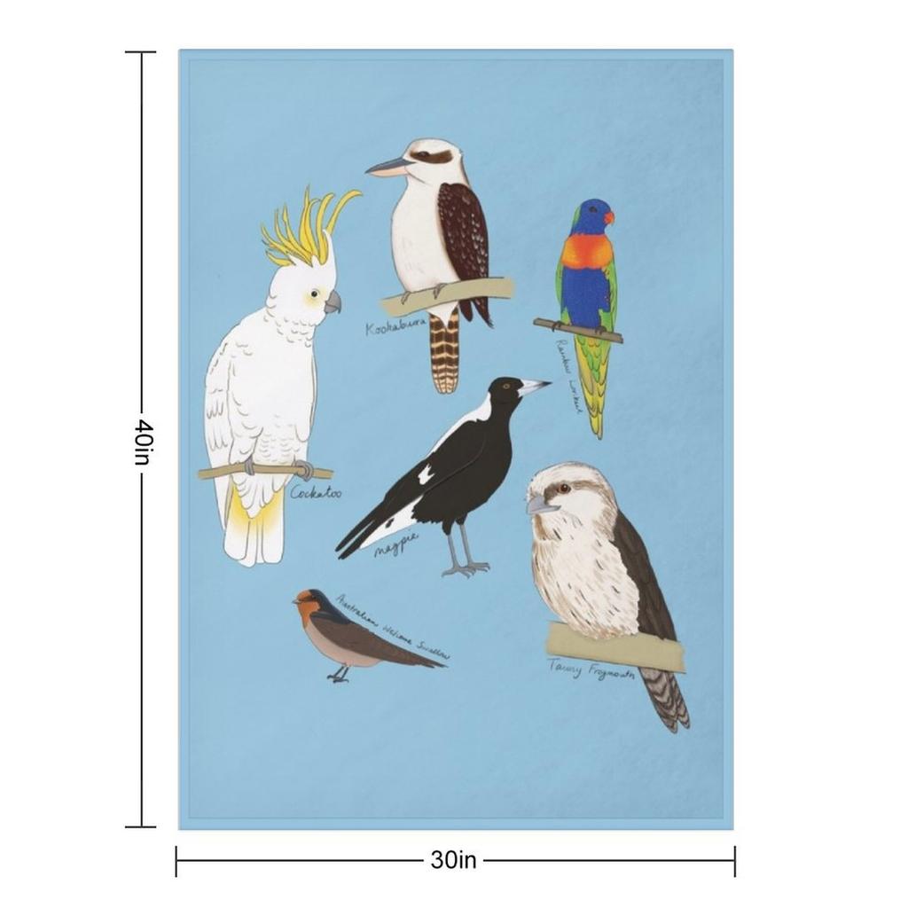 Sqwawk, Warble, Hoot Throw Blanket Hair sofa bed Loose Custom Blankets