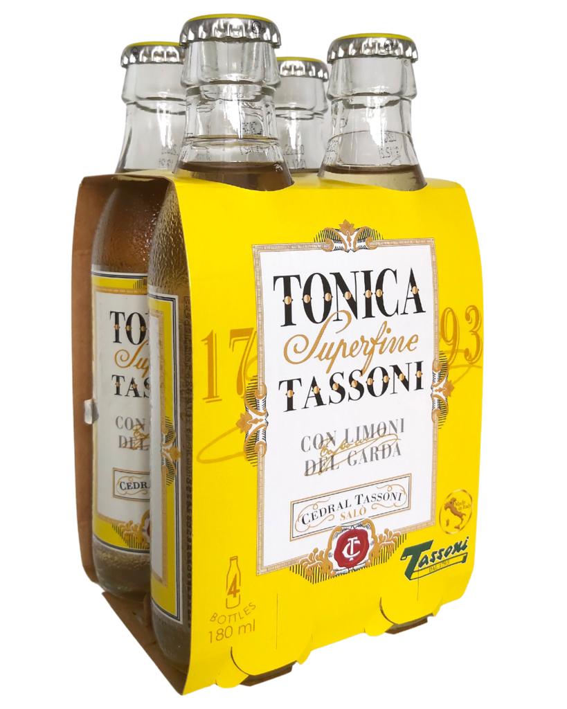 Napój gazowany tonic 4x180ml - tassoni