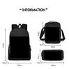 Roblox Backpack Set for Kids, 3-Piece School Bag with Lunch Box and Pencil Case, Multicolor Design