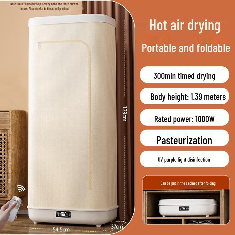 Compact Portable Folding Clothes Dryer for Dorms and Travel