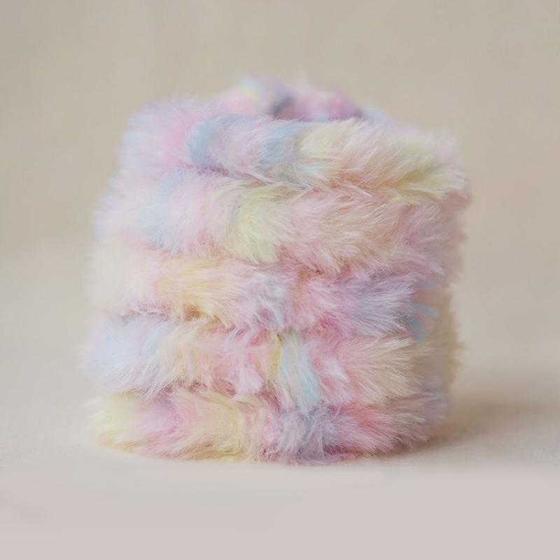 Палка для скручивания корней шерсти, 20 мм, разноцветная окрашенная плюшевая палочка