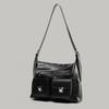 High-end Motorcycle Bag 2025 New Fashionable and Versatile Underarm Bag Retro Tote Bag Large Capacity Shoulder Crossbody Bag