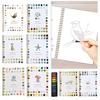 Watercolor Workbook 12 Colors Watercolor Painting Set with Paint Brush Beginner-Friendly Birds Animals Flowers Watercolor Book