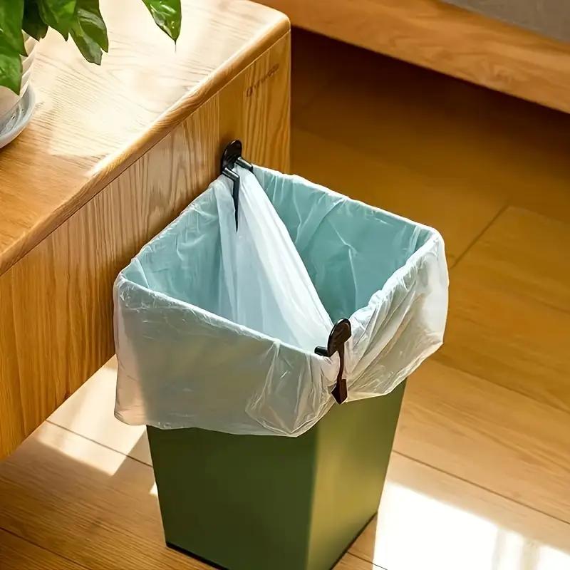 1/2Pcs Practical Plastic Garbage Bag Clip Fixed Waste Bin Bag Holder Rubbish Clip Trash Can Clamp Kitchen Bathroom Gadgets