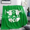1Pc Kenitra Athletic Club kac Print Flannel Blanket High Quality Warm Comfortable Cover for All Seasons Perfect for Gifts Home Decor