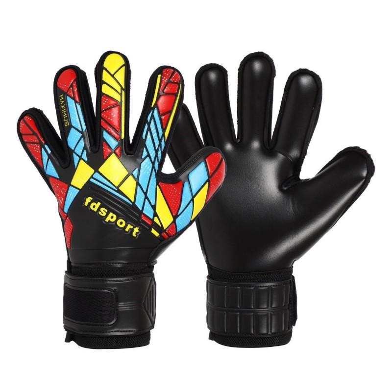 Kids Youth Football Goalkeeper Gloves With Finger Protection Latex Palm Training Match Use