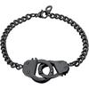 FindChic Stainless Steel Handcuff Bracelet Chunky Cuban Link Anchor Link Padlock Chain for Women Punk Jewelry, Send Gift Box