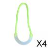 2xLuminous Zipper Pulls Head Zip for Traveling Cases Handbag Rucksack Yellow , Yellow, 4 Pcs