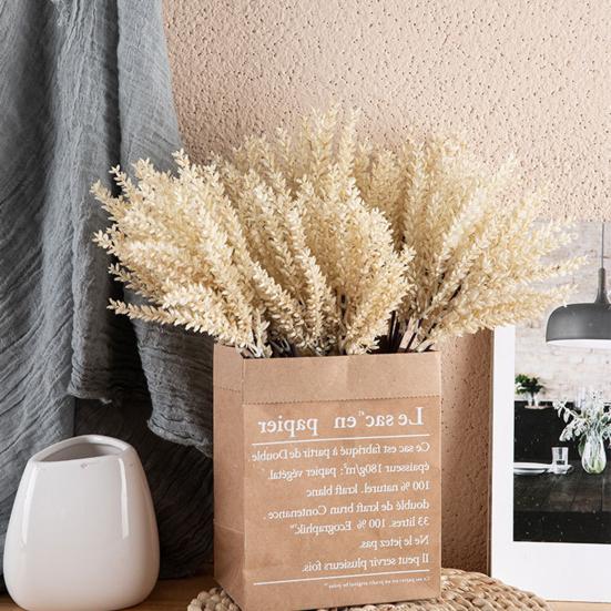 2 шт. Искусственные Стебли Пшеницы Искусственные Стебли Кукурузы Букет Искусственные Цветы Колосьев Пшеницы для Дома Кухни Офиса Цветочная Композиция Свадьбы