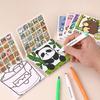 Portable Cartoon Coloring Book 25Sheets Painting Album Graffiti Coloring Books Creative Learning