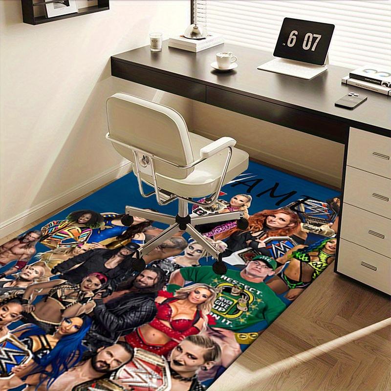 WWE Superstars Office Carpet Soft Polyester Entrance Carpet Washable Non slip Machine Washable Indoo