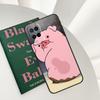 Милый розовый чехол-поросенок для Oppo A52 A72 A76 A96 A54 A74 A94 A54S A57S A58 A78 A98 A57 A77 A15 A16 A17