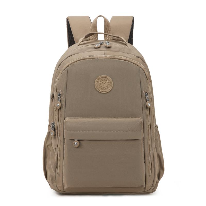 Water-Repellent Oxford Bag Large Capacity Women's Backpack Outdoor Travel Bag Lightweight Student Schoolbag