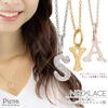 Shop Surgical stainless top chain sold Hawaiian Maile pendant K pink gold [Accessory Piena] steel, only, separately, initial, jewelry, top, women's,