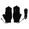 USB Перчатки с подогревом двойного назначения вязаные ветрозащитные 3 скорости электрические перчатки с подогревом без пальцев для занятий спортом на открытом воздухе работы