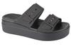 Brooklyn Low Wedge Sandal, Womens Black Slides