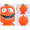 Pumpkin Man Figurine Halloween Pumpkin Decoration Resin Spooky Pumpkin Sculpture for Outdoor Indoor Table Mantel Decoration