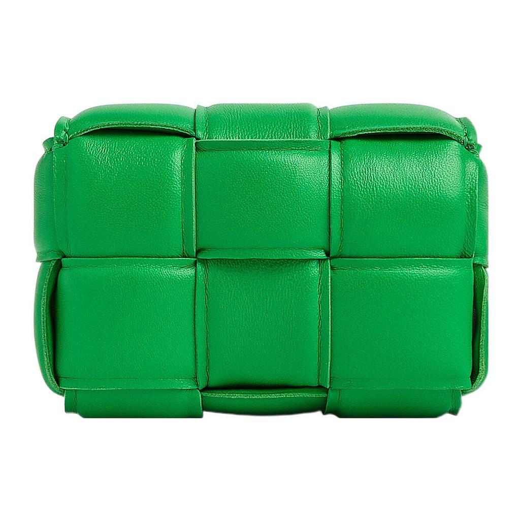 Bottega Veneta CASSETTE Sheepskin Shoulder Bag, Crossbody Bag Regular Women's Green 716648VCQR13724