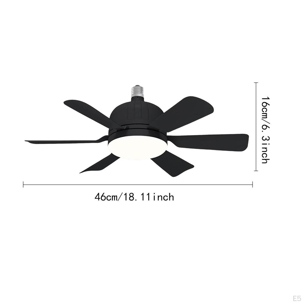E27 Напольный вентилятор-светильник с пультом дистанционного управления, 3 цветовые температуры, Современный