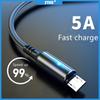 Micro USB Cable 5A LED Fast Charging Data Cord for Android Mobile Phone Accessories Charger Cables