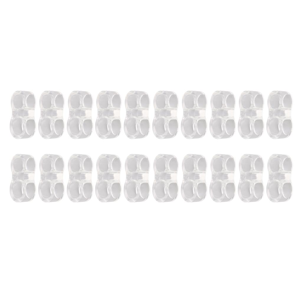 20 шт. бампер для дверной ручки прозрачный белый силиконовый противоударный бампер для дверной ручки