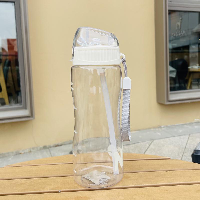 580ml Plastic Water Bottle For Drinking Portable Gym Sport Tea Coffee Cup Kitchen Tools Kids Water Bottle For School Transparent