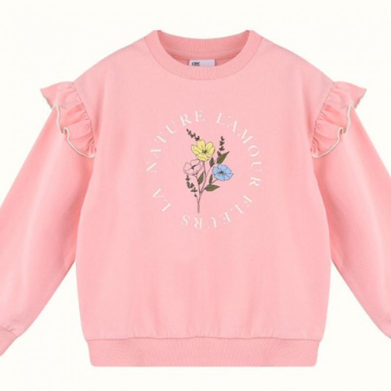 Комплект оборочек из оливковых цветов, коралловый