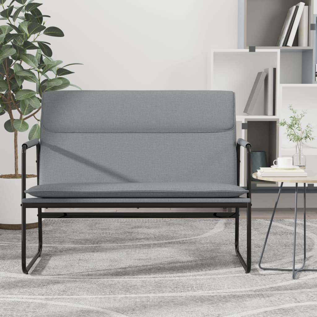 Bench Light Grey 100 x 64 x 80 cm Fabric