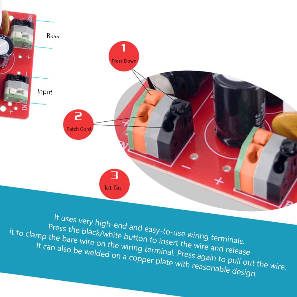 Разделитель частот динамика Стерео кроссовер Низкочастотный динамик 40 Гц-400 Гц Разделитель сабвуфера Стерео DIY Аудио кроссовер