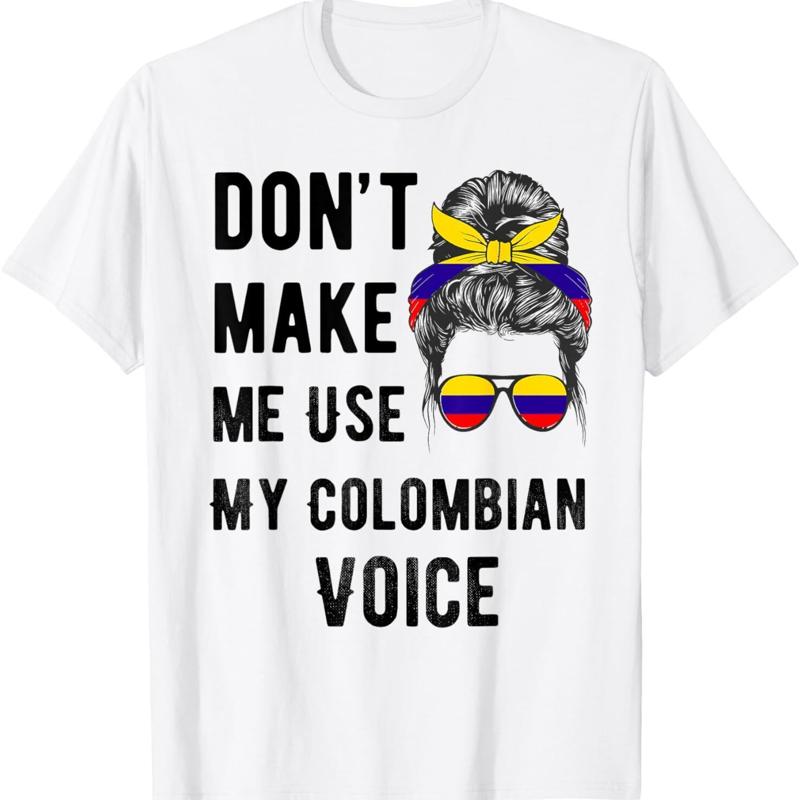 Гордая Колумбийская Флаг Футболка ДНК Колумбийская Девушка Женщины Мама Футболка