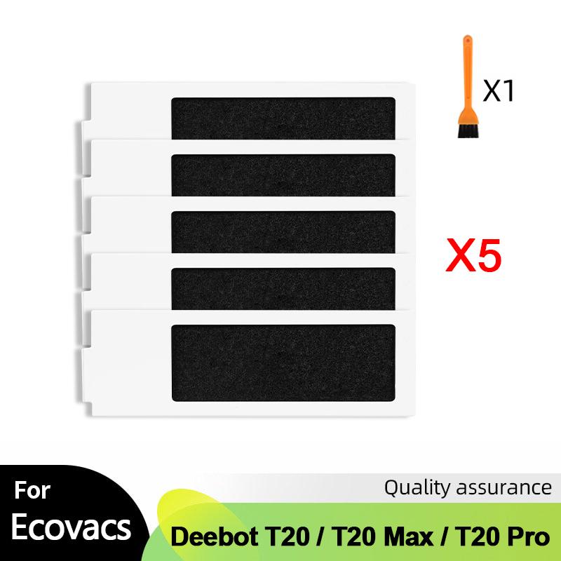 For ECOVACS Deebot T20 Omni / T20 Max / T20 Pro Vacuum Cleaner Accessories Main Side Brush Mop Cloth HEPA Filter Dust Bag Parts