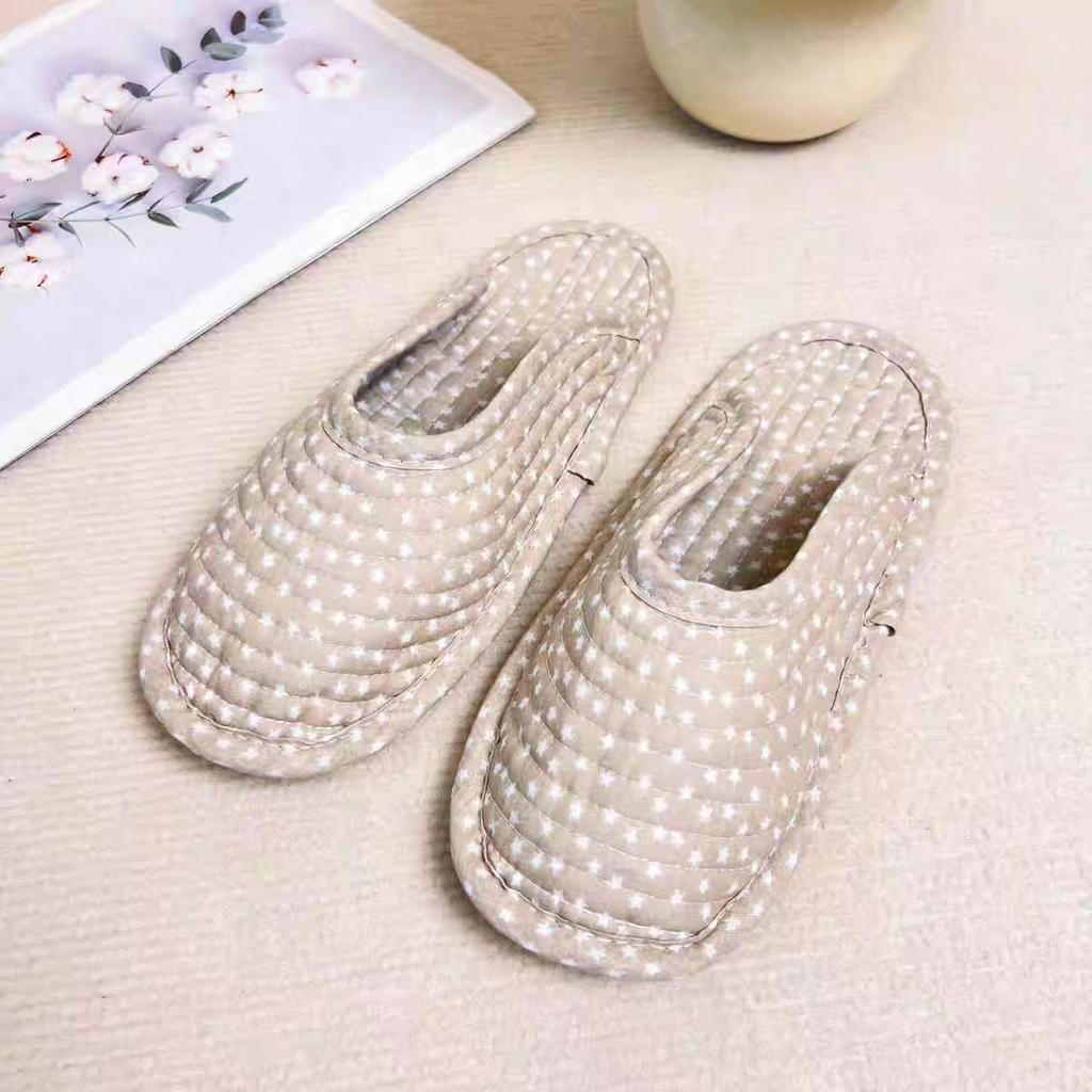 Climbing Mat Summer Special Slippers Home Interior Soft Cloth Bottom Drag Pure Cotton Fabric Four Seasons Breathable and Silent