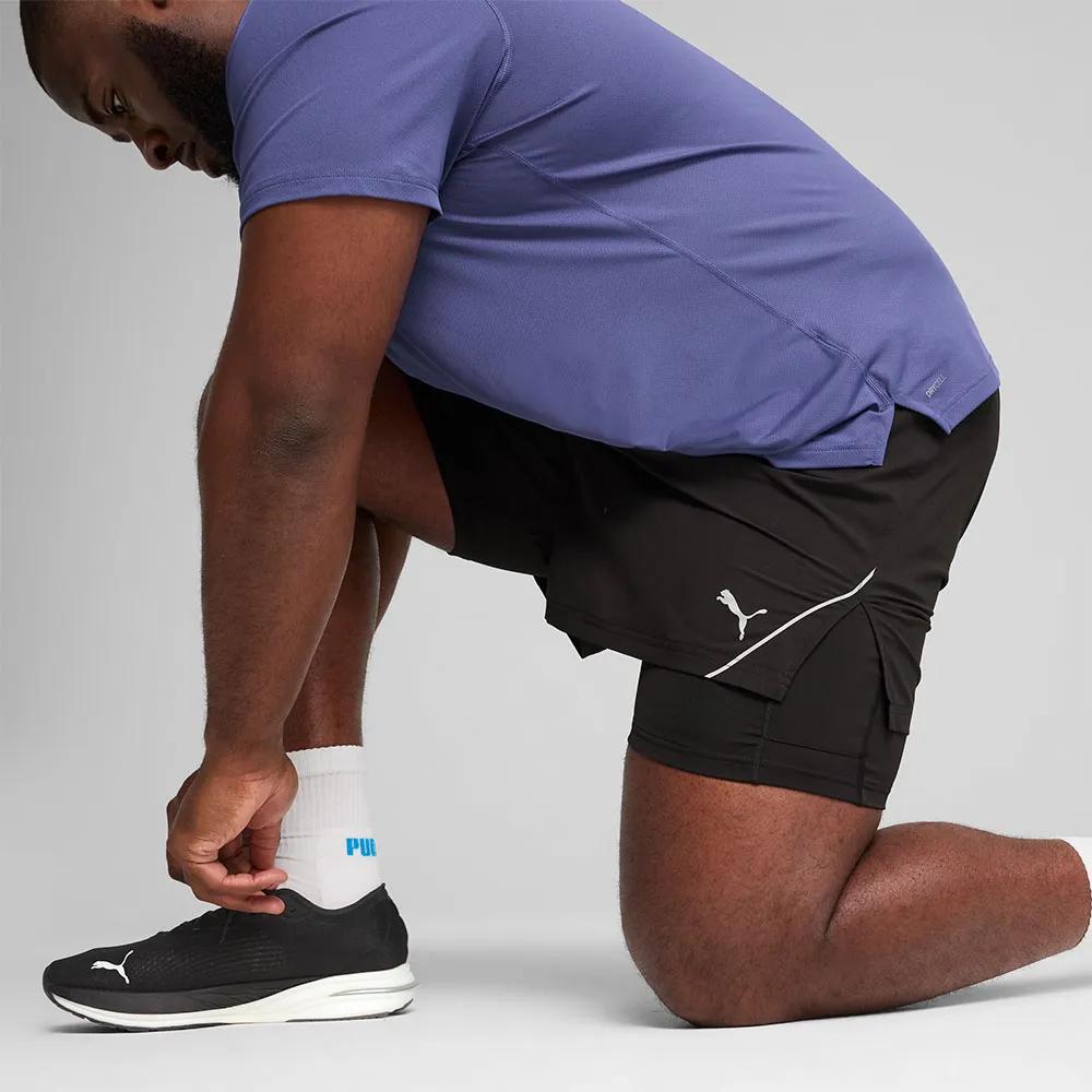 PUMA Ultraweave 2in1 Sport Shorts 5 inches DryCELL Black