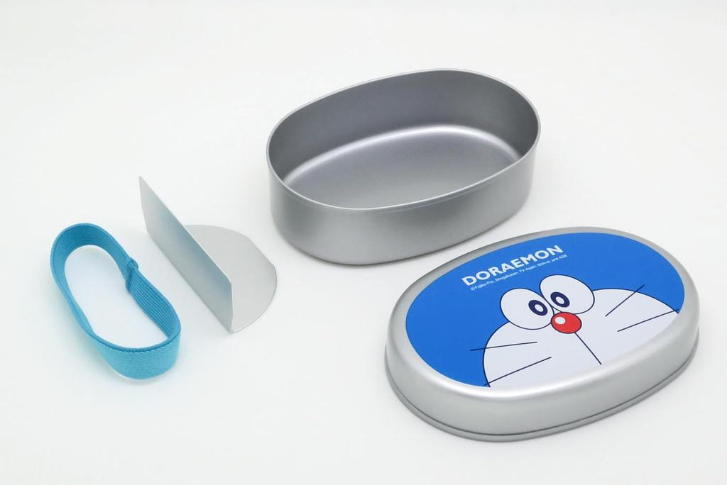 OSK Алюминиевый Ланч Ланч с Сделано в Детской Коробке, Средний, 350 мл, Дораэмон, Ремень, Разделитель, Япония, AL-5