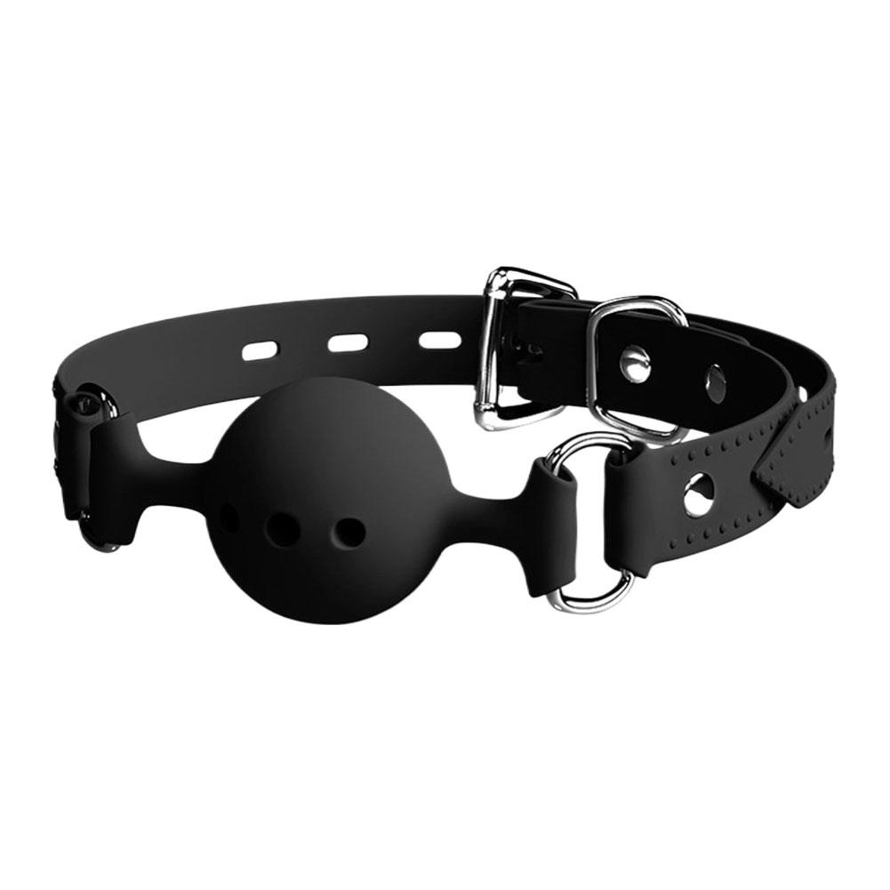 Кляп для рта из силикона, дышащий шарик-кляп, регулируемый ремень, взрослые SM-игры, секс-игрушки, эротические аксессуары