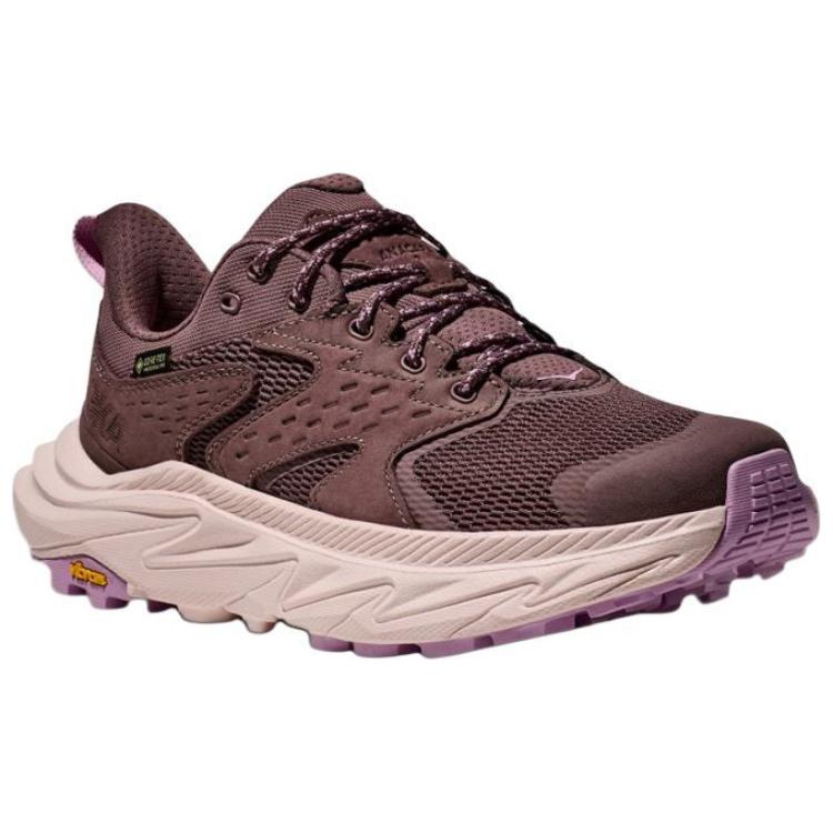 HOKA One One Anacapa 2 Low Gore-Tex Comfortable Slip-Resistant Durable Low-Top Hiking Shoes Women Hiking Shoes Brown 1142830F-SYQ