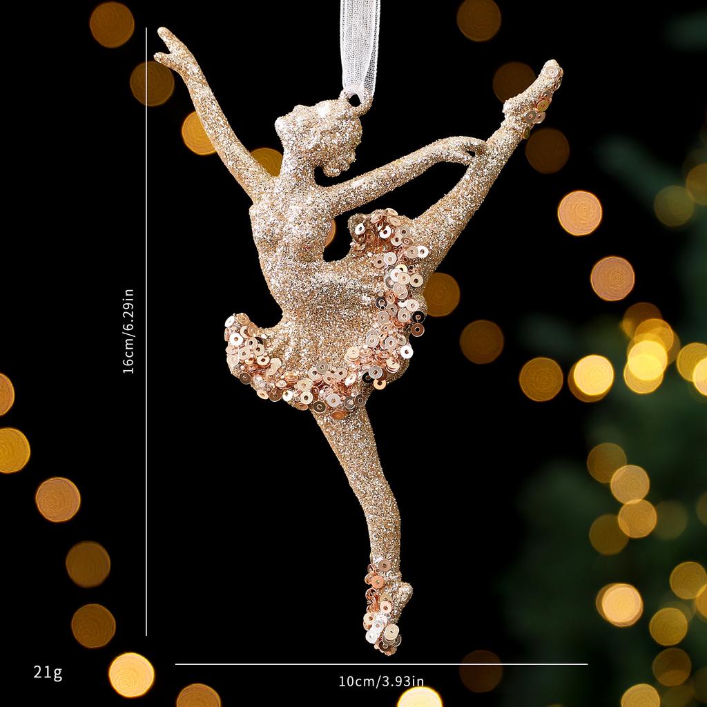 Christmas Decorations Acrylic Sequins Snowflake Elk Wreath Xmas Tree Hanging Pendant Glitter Ornament For Xmas New Year Party