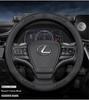 THQP1 For Lexus F Sport ES200 ES260 ES300 RX300 LS500h GS250 GS300 IS300 CT200h NX300 UX300 LX570 GX Car Leather Steering Wheel Cover