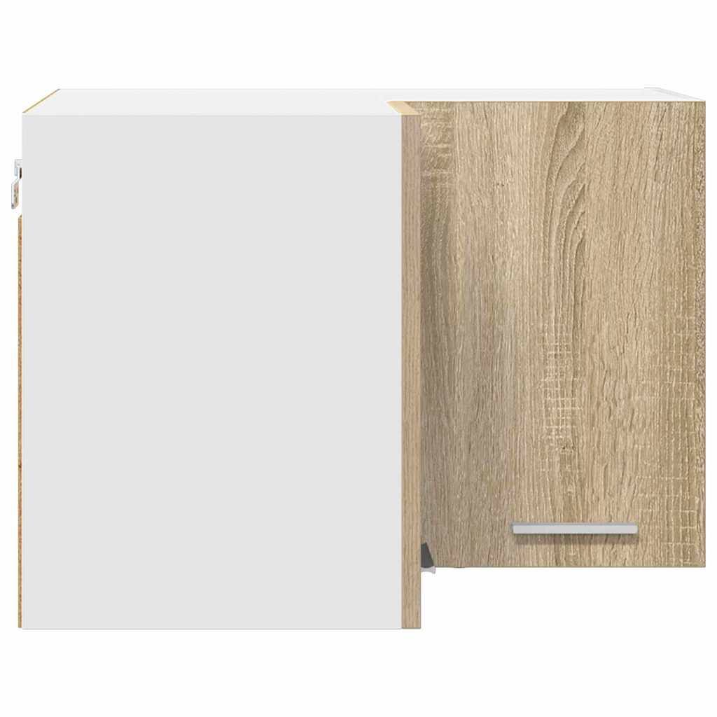Hanging Cabinet in Sonoma Oak and White 57 x 57 x 40 cm