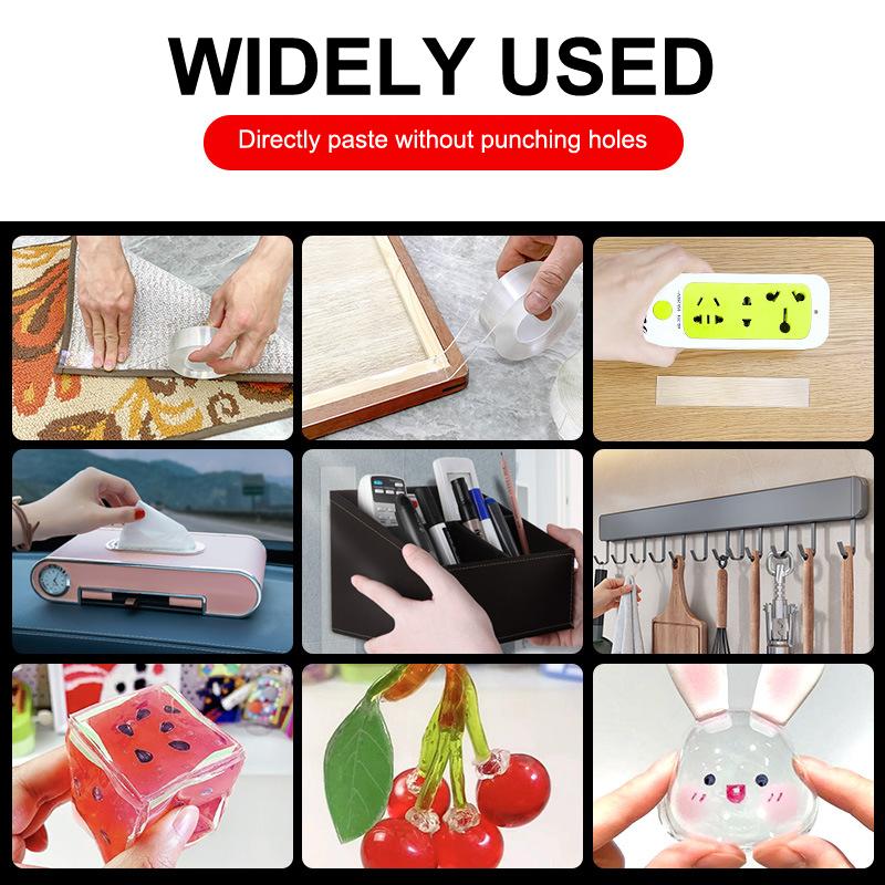 Нано Лента Супер Прочная Двусторонняя Лента Экстра Сильный Клей Нескользящая Лента Водонепроницаемая Прозрачная Лента Для Кухни Ванной