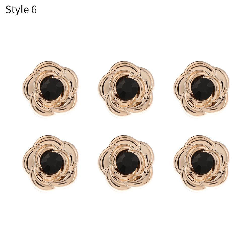 6PCS Sewing Accessories Anti-exhaust DIY Seamless buttons Adjustable Detachable Coat Button