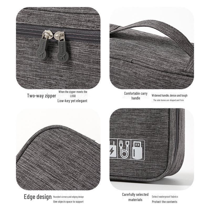 Многофункциональная сумка для хранения цифровых данных большой емкости и путешествий для кабелей передачи данных
