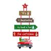 Christmas New Door Hanging Christmas Holiday Party Atmosphere Decoration Hanging Door Sign Customization