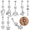 Vibrant Women's Sexy Navel Piercing Jewelry Mixed-Style Designs for Festival and Fairgoers