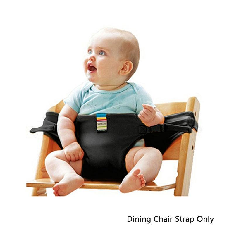 Складной детский безопасный стульчик для кормления с портативным дизайном и полиэстеровой тканью ярких цветов