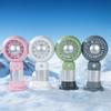 Cartoon USB Rechargeable Mini Fan with Phone Holder
